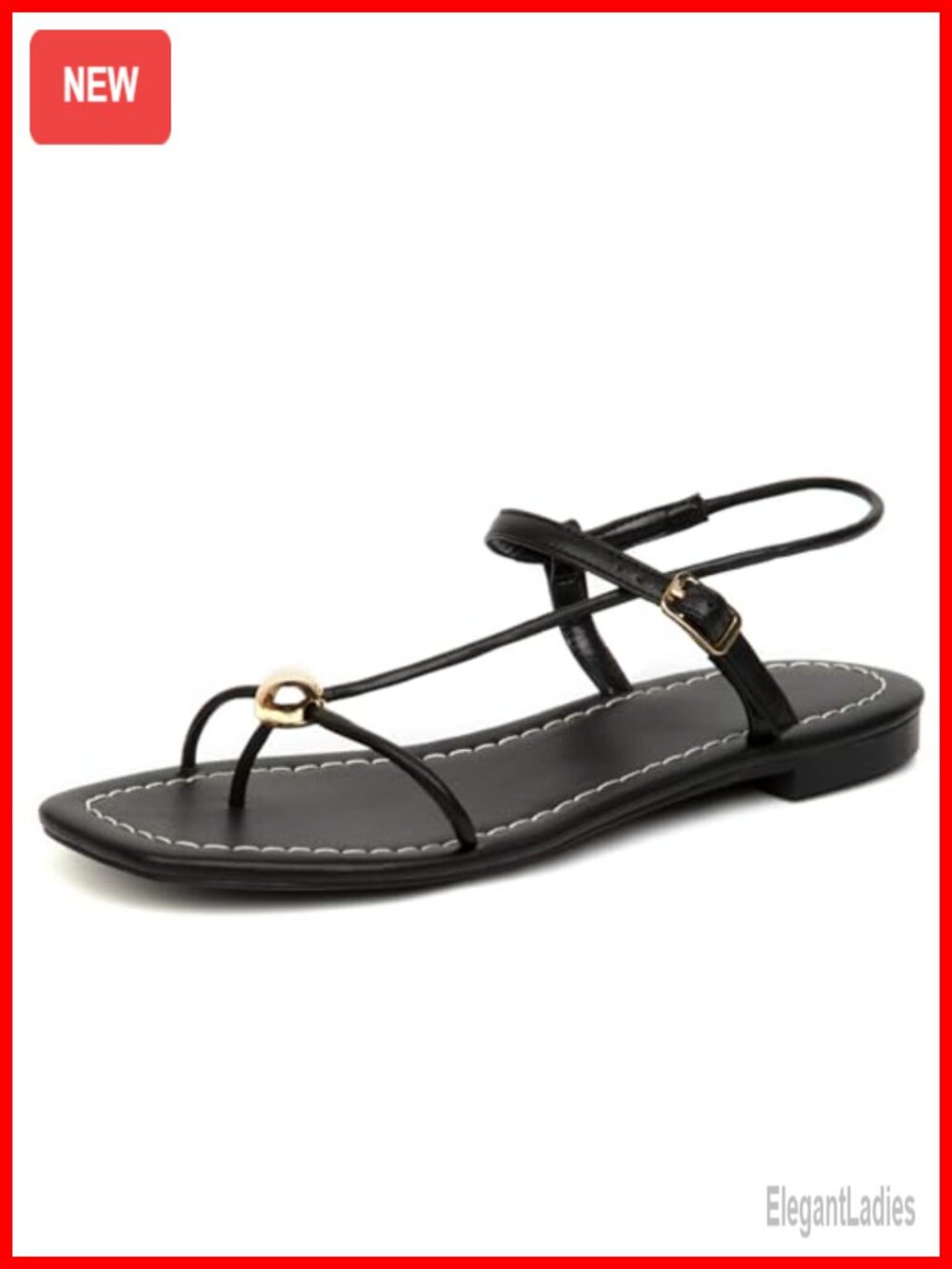 Rope Lace Up Flat Sandals Square Toe Ankle Strap Summer Beach